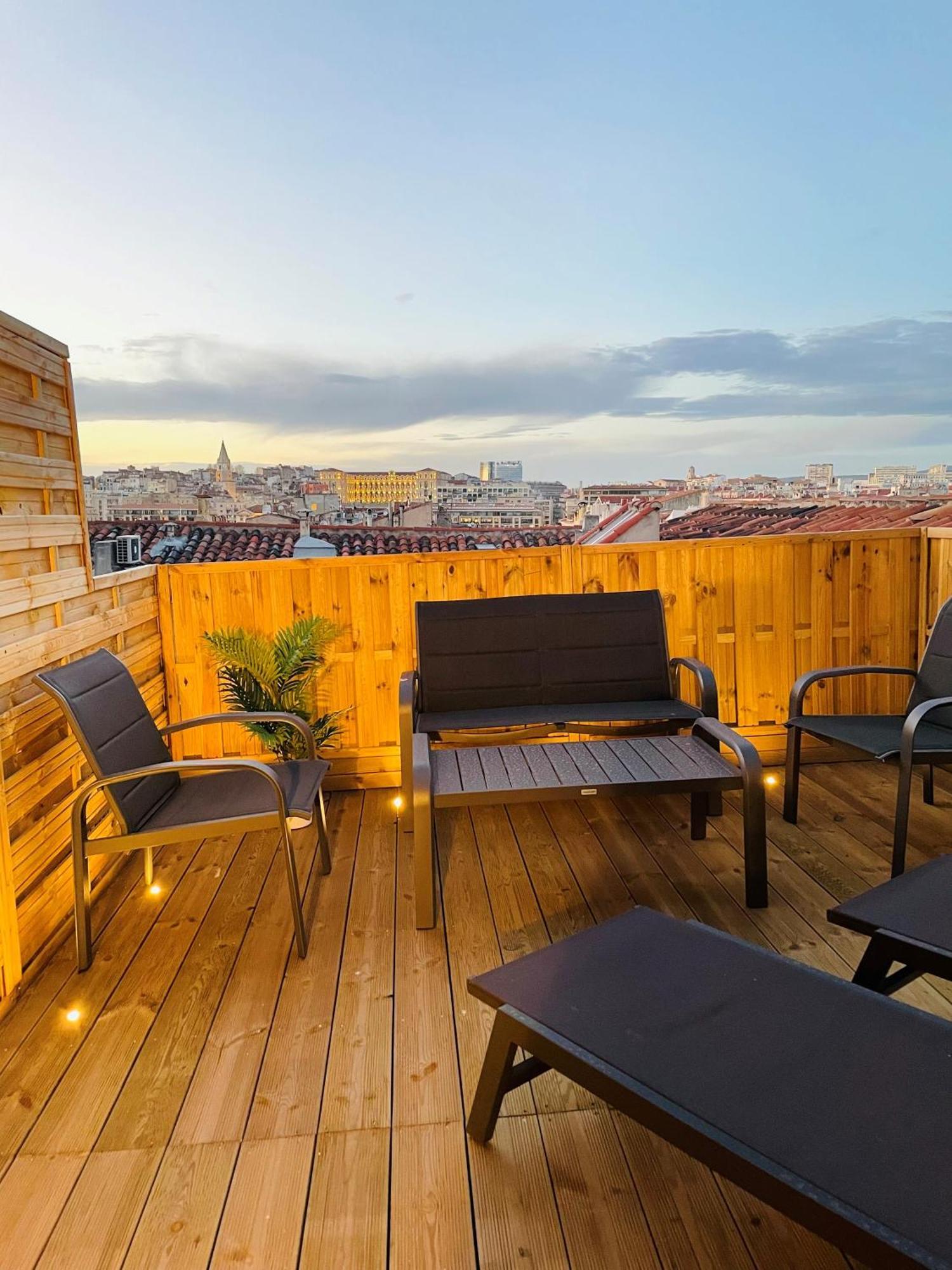 Honore - Rooftop Avec Vue - Appartement T3 Atypique Centre Ville Vieux Port Proche Opera Μασσαλία Εξωτερικό φωτογραφία