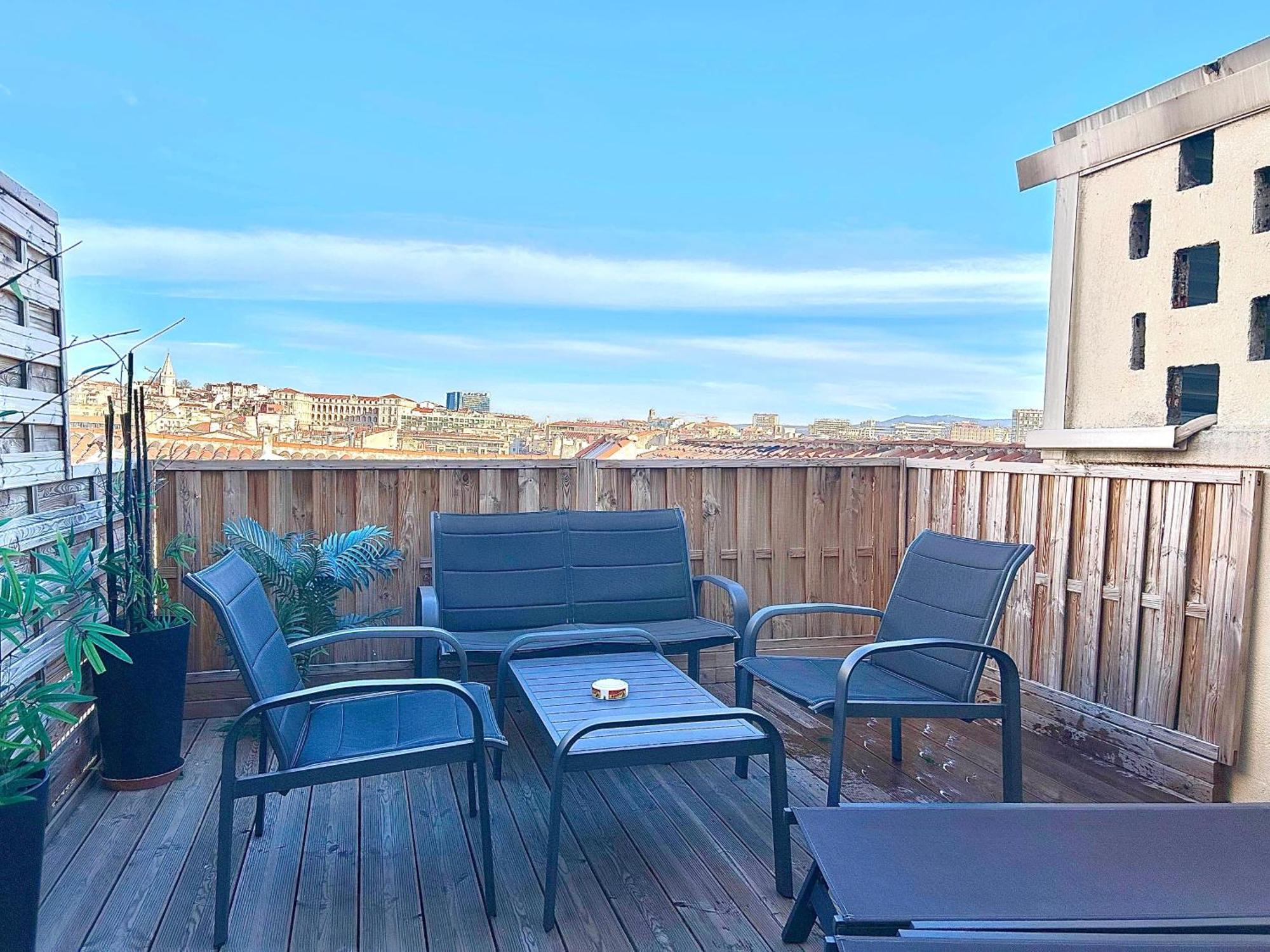 Honore - Rooftop Avec Vue - Appartement T3 Atypique Centre Ville Vieux Port Proche Opera Μασσαλία Εξωτερικό φωτογραφία